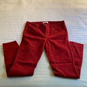 Loft Red Jean Leggings